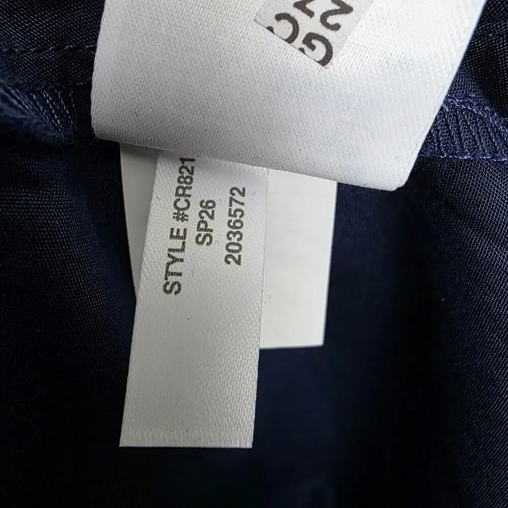 J. Crew Navy Striped Collared Navy A-Line Nautical NWT Midi Dress Pockets MP